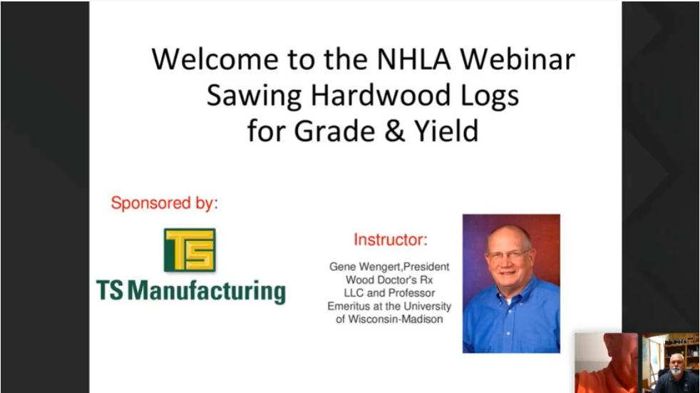 Webinar - Sawing Logs for Grade & Yield taught by Dr. Gene Wengert